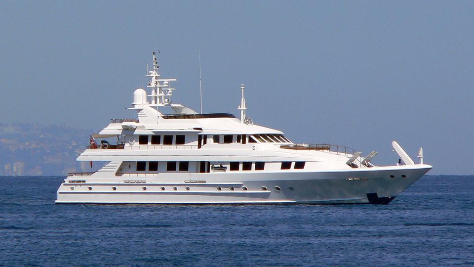 Lady Nora luxury motor yacht underway